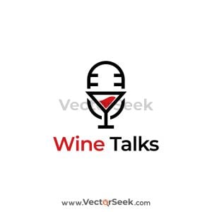 Wine Talks Logo Vector