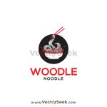 Woodle Noodle Logo Vector