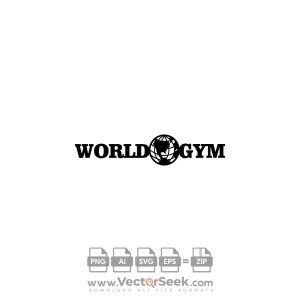 World Gym Logo Vector