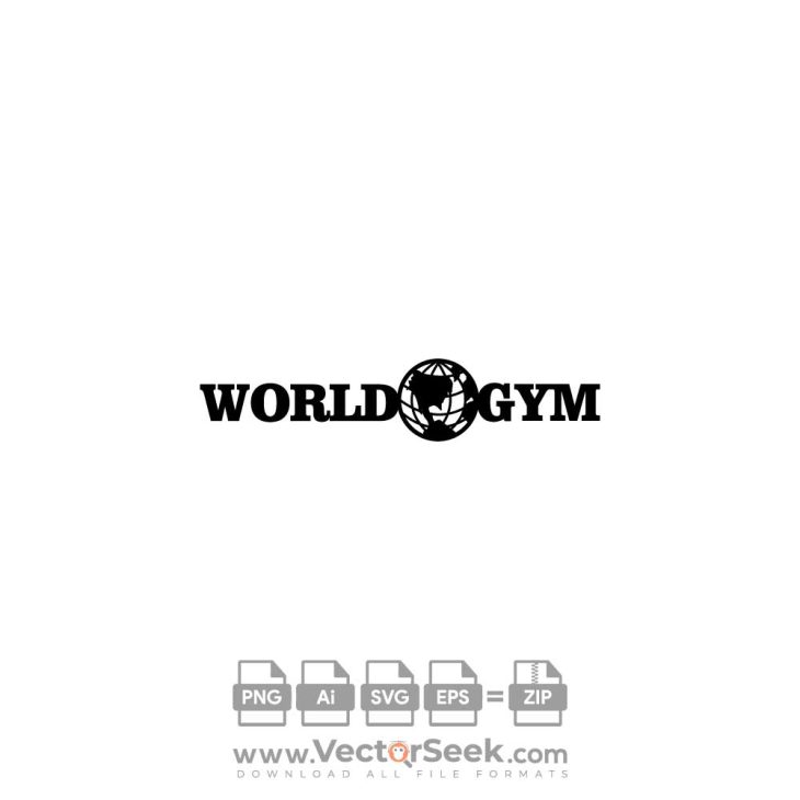 World Gym Logo Vector