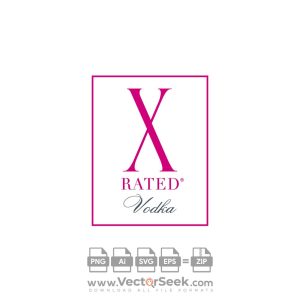 X Rated Vodka Logo Vector