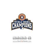 2017 MLB World Series Champions Logo Vector