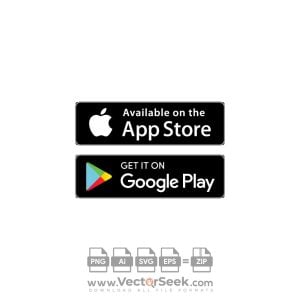 App Store  Google Play Logo Vector