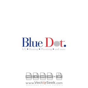Blue Dot Logo Vector