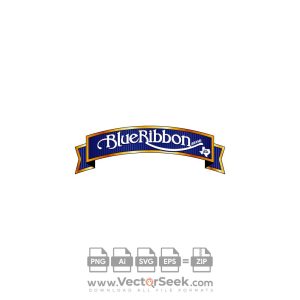 Blue Ribbon Logo Vector