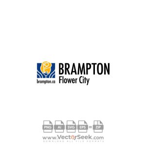 Brampton   Flower City Logo Vector
