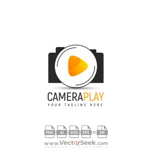 Camera Play Logo Template
