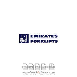 Emirates Forklift Logo Vector