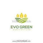 Evo Green Agriculture Logo Template