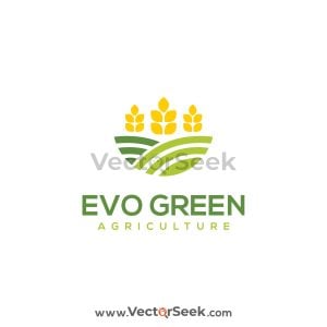 Evo Green Agriculture Logo Template 01