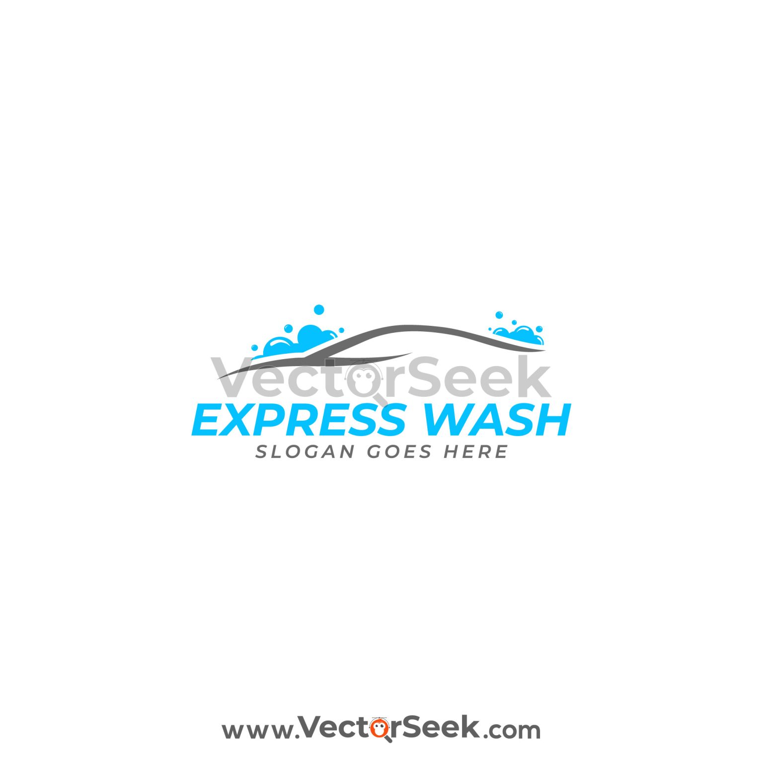 Express Wash Logo Template (.Ai .PNG .SVG .EPS Free Download)