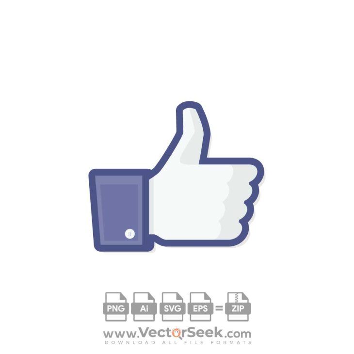 Facebook Like Icon Logo Vector