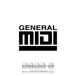 General MIDI Logo Vector