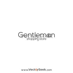 Gentleman Shopping Store Logo Template