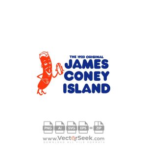 James Coney Island Logo Vector