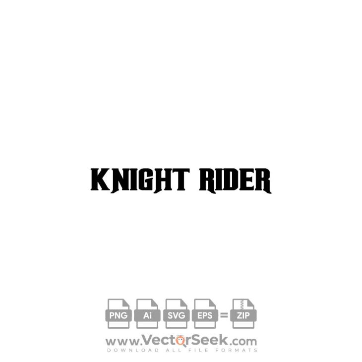 Knight Rider 80s TV Series Logo Vector