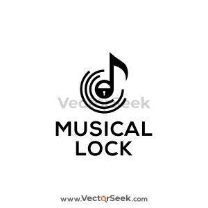Musical Lock Logo Template