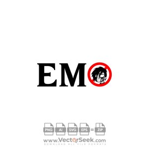 NO Emo Logo Vector