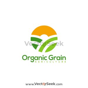 Organic Grain Agriculture Logo Template 01