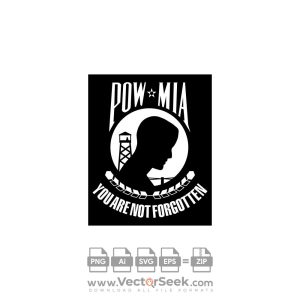 POW MIA Logo Vector