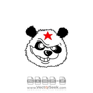 Panda Comunista Italiano Logo Vector