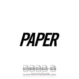 Paper Magazine Logo Vector