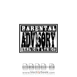 Parental Advisory explicit lyrics Logo Vector