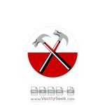 Pink Floyd. Hammers from The Wall Logo Vector