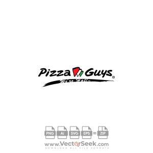 Pizza Guys Logo Vector