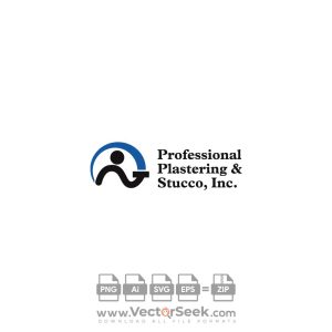 Professional Plastering & Stucco Logo Vector
