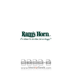 Ram’s Horn Logo Vector