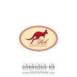 Red Kangaroo Service Logo Vector