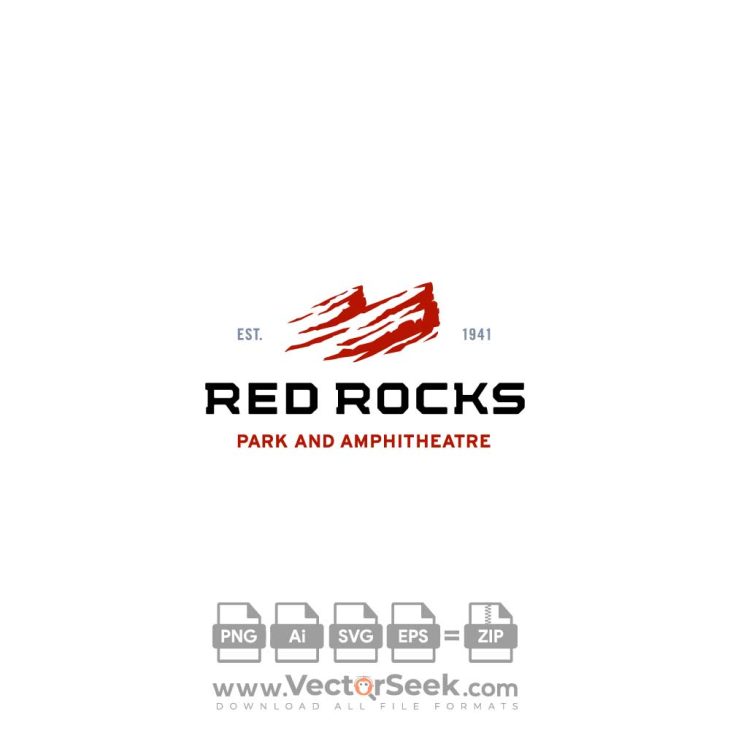 Red Rocks Logo Vector
