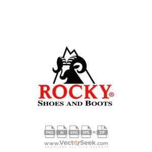 Rocky Shoes Logo Vector