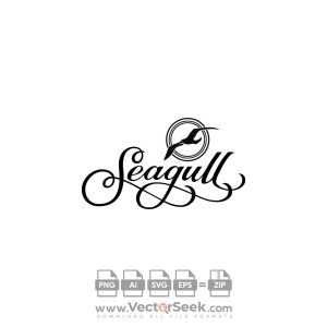 Seagull Guitar Logo Vector