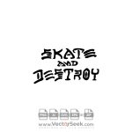 Skate and Destroy Logo Vector