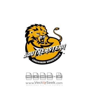 Southeastern Louisiana Lions Logo Vector