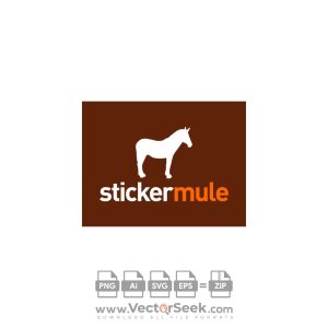 Sticker Mule Logo Vector