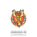 THE HIPPY MOOSE Logo Vector