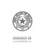 Texas State Seal Logo Vector