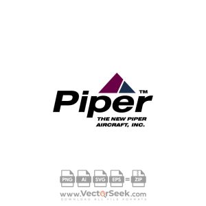 The New Piper Aircraft Logo Vector