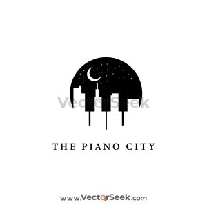 The Piano City Logo Template 01