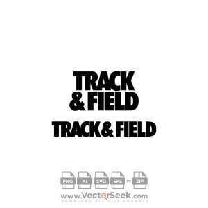 Track & Field Logo Vector