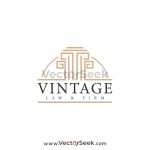 Vintage Law & Firm Logo Template