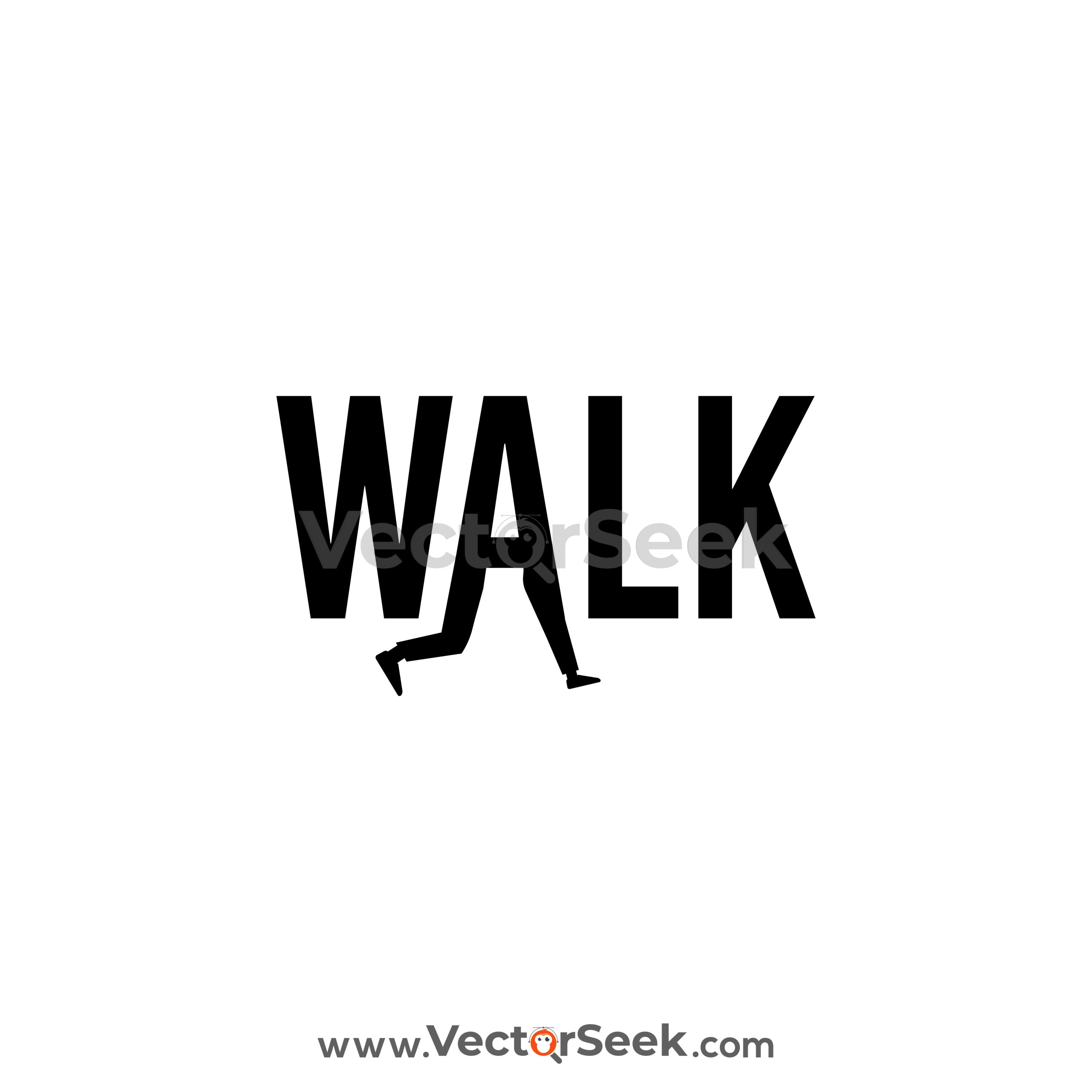 Walk Logo Template - (.Ai .PNG .SVG .EPS Free Download)