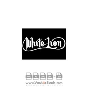 White Lion Logo Vector