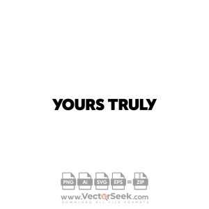 Yours Truly Logo Vector