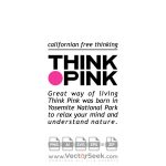 think pink Logo Vector