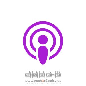 Apple Podcast Logo Vector