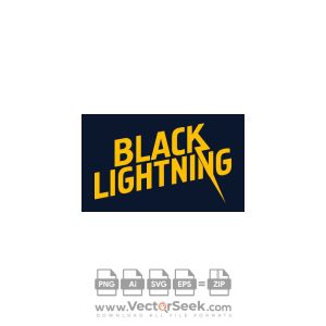 Black Lightning Logo Vector